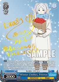 Winter Clothes, Frieren (SP) (Gold Stamp) - Frieren: Beyond Journey's End - Weiss Schwarz card