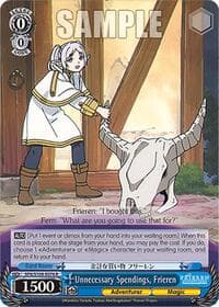 Unnecessary Spendings, Frieren - Frieren: Beyond Journey's End - Weiss Schwarz card