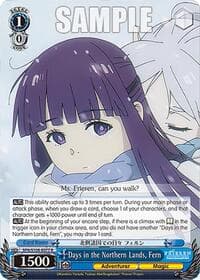 Days in the Northern Lands, Fern - Frieren: Beyond Journey's End - Weiss Schwarz card