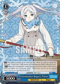 Extermination Request, Frieren (SR) - Frieren: Beyond Journey's End - Weiss Schwarz card
