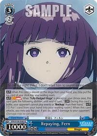 Repaying, Fern - Frieren: Beyond Journey's End - Weiss Schwarz card