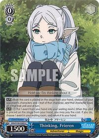 Thinking, Frieren - Frieren: Beyond Journey's End - Weiss Schwarz card