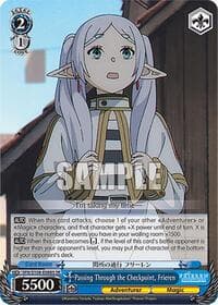 Passing Through the Checkpoint, Frieren (SR) - Frieren: Beyond Journey's End - Weiss Schwarz card