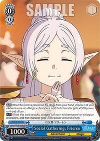 Social Gathering, Frieren (SR) - Frieren: Beyond Journey's End - Weiss Schwarz card