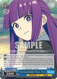 Commendable Feat, Fern (SR) - Frieren: Beyond Journey's End - Weiss Schwarz card