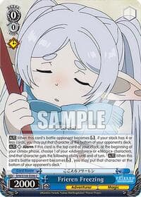 Frieren Freezing - Frieren: Beyond Journey's End - Weiss Schwarz card