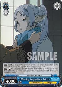 Morning Preparations, Frieren (SR) - Frieren: Beyond Journey's End - Weiss Schwarz card