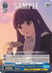 Birthday Celebration, Fern - Frieren: Beyond Journey's End - Weiss Schwarz card