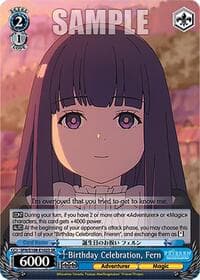 Birthday Celebration, Fern (SR) - Frieren: Beyond Journey's End - Weiss Schwarz card