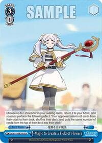 Magic to Create a Field of Flowers (SR) - Frieren: Beyond Journey's End - Weiss Schwarz card