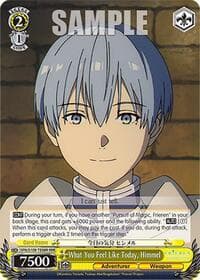 What You Feel Like Today, Himmel (RRR) - Frieren: Beyond Journey's End - Weiss Schwarz card