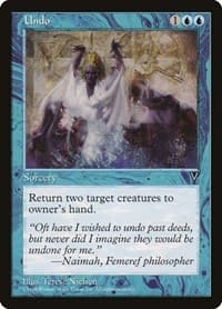 Undo - Visions - Magic: The Gathering card