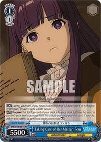Taking Care of Her Master, Fern - Frieren: Beyond Journey's End - Weiss Schwarz card
