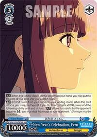 New Year's Celebration, Fern (RRR) - Frieren: Beyond Journey's End - Weiss Schwarz card