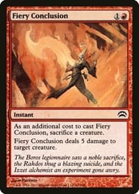 Fiery Conclusion - Planechase 2012 - Magic: The Gathering card