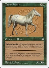 Zodiac Horse - Portal Three Kingdoms - Magic: The Gathering card
