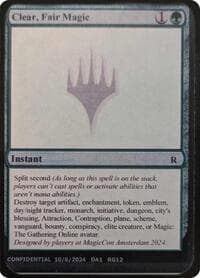 Clear, Fair Magic - Un-Known Event Playtest Cards - Magic: The Gathering card