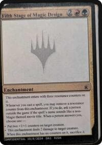 Fifth Stage of Magic Design - Un-Known Event Playtest Cards - Magic: The Gathering card