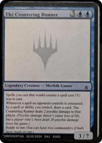 The Countering Runner - Un-Known Event Playtest Cards - Magic: The Gathering card