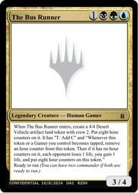 The Bus Runner - Un-Known Event Playtest Cards - Magic: The Gathering card