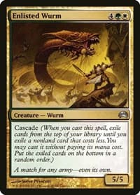 Enlisted Wurm - Planechase 2012 - Magic: The Gathering card