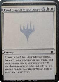 Third Stage of Magic Design - Un-Known Event Playtest Cards - Magic: The Gathering card