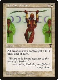 Warrior's Honor - Visions - Magic: The Gathering card