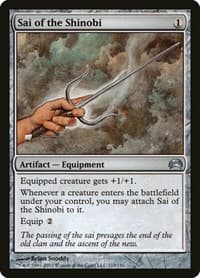 Sai of the Shinobi - Planechase 2012 - Magic: The Gathering card