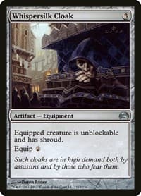 Whispersilk Cloak - Planechase 2012 - Magic: The Gathering card