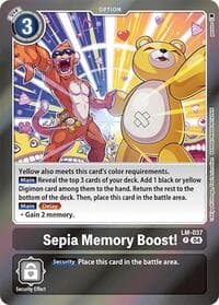 Sepia Memory Boost! - Special Limited Set - Digimon Card Game card