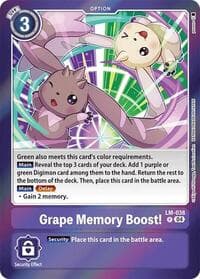 Grape Memory Boost! - Special Limited Set - Digimon Card Game card