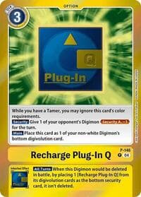Recharge Plug-In Q (Reprint) - Special Limited Set - Digimon Card Game card
