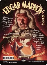 Edgar Markov (Showcase) (Serial Numbered) (Double Rainbow Foil) - Innistrad Remastered - Magic: The Gathering card