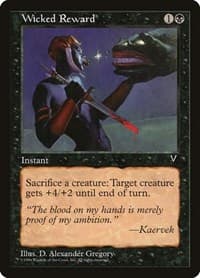 Wicked Reward - Visions - Magic: The Gathering card
