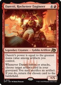 Daretti, Rocketeer Engineer - Aetherdrift - Magic: The Gathering card