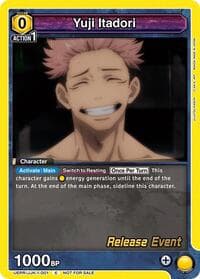 Yuji Itadori (001) - UE03BT: Jujutsu Kaisen Release Event Cards - Union Arena card