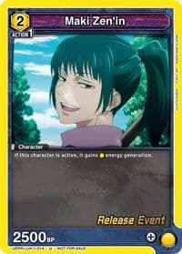 Maki Zen'in (014) - UE03BT: Jujutsu Kaisen Release Event Cards - Union Arena card