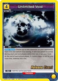 Unlimited Void - UE03BT: Jujutsu Kaisen Release Event Cards - Union Arena card