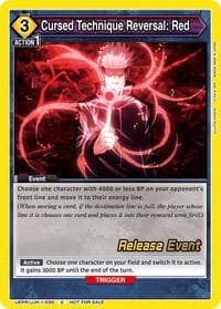 Cursed Technique Reversal: Red - UE03BT: Jujutsu Kaisen Release Event Cards - Union Arena card