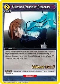 Straw Doll Technique: Resonance - UE03BT: Jujutsu Kaisen Release Event Cards - Union Arena card