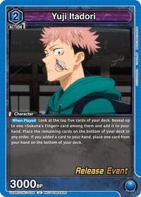 Yuji Itadori (038) - UE03BT: Jujutsu Kaisen Release Event Cards - Union Arena card