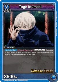 Toge Inumaki (041) - UE03BT: Jujutsu Kaisen Release Event Cards - Union Arena card