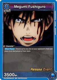 Megumi Fushiguro (057) - UE03BT: Jujutsu Kaisen Release Event Cards - Union Arena card