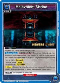 Malevolent Shrine - UE03BT: Jujutsu Kaisen Release Event Cards - Union Arena card
