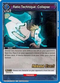 Ratio Technique: Collapse - UE03BT: Jujutsu Kaisen Release Event Cards - Union Arena card