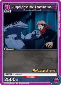 Junpei Yoshino: Abomination - UE03BT: Jujutsu Kaisen Release Event Cards - Union Arena card