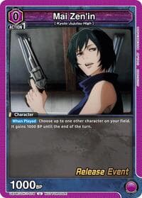 Mai Zen'in - UE03BT: Jujutsu Kaisen Release Event Cards - Union Arena card