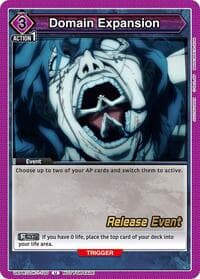 Domain Expansion (100) - UE03BT: Jujutsu Kaisen Release Event Cards - Union Arena card