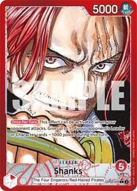 Shanks (001) (Parallel) - Emperors in the New World - One Piece Card Game card