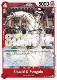 Shachi & Penguin - Emperors in the New World - One Piece Card Game card